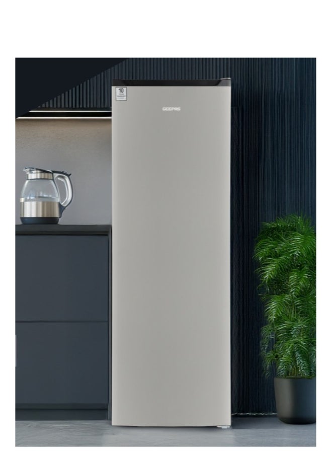270 L Upright Freezer Inverter Compressor | No Frost, Fast Cooling, Reversible Door, Stainless Steel | Multi Airflow , Reversible Door | Super Freeze Function, Door Open Alarm 140 W GRFU2706XHN Silver