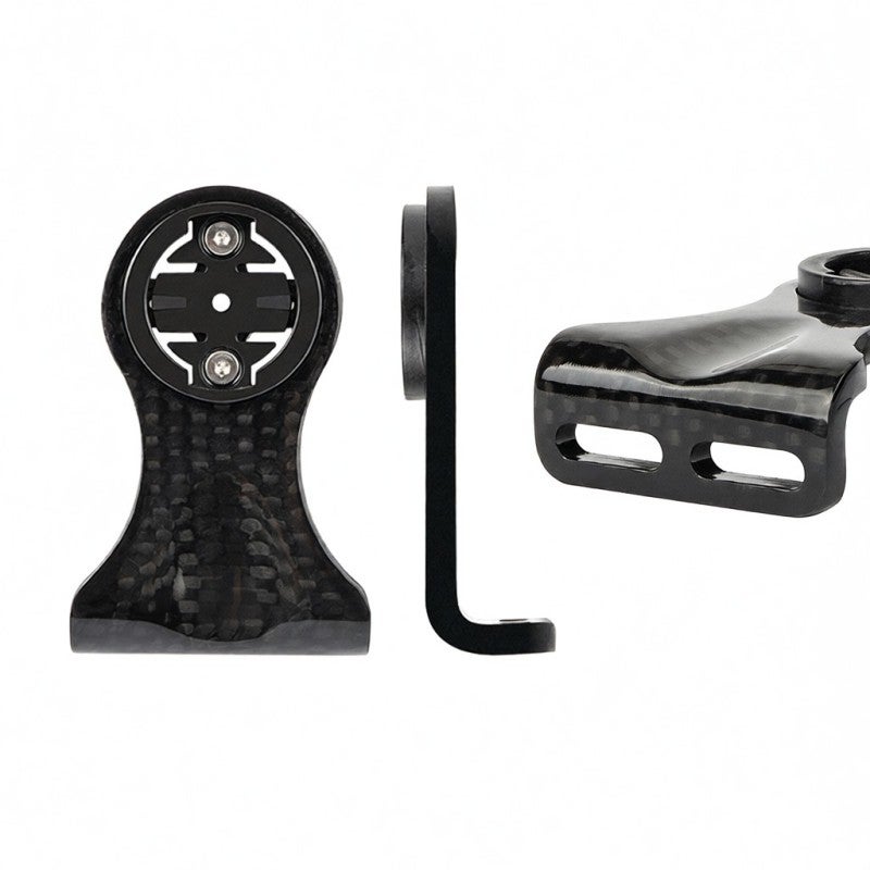 GUB Carbon Fiber Bike Computer Holder 693 Out-Front Mount Super Lightweight Durable Replacement for Garmin Bryton Cateye - Compatible with Sports Camera Flashlight - Image 5