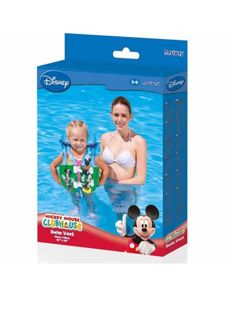 Bestway Bestway Mickey Clubhouse Inflatable Swim Vest (51 x 46 cm, Multicolored) - Image 2