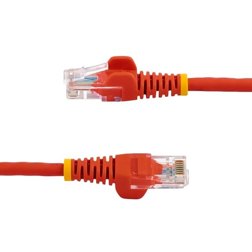 StarTech.com 6 ft. (1.8 m) Cat5e Ethernet Cable - Power Over Ethernet - Snagless - Red - Ethernet Network Cable (45PATCH6RD) - Image 3