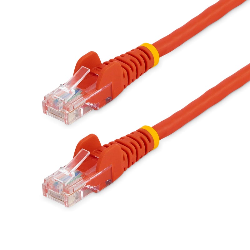 StarTech.com 6 ft. (1.8 m) Cat5e Ethernet Cable - Power Over Ethernet - Snagless - Red - Ethernet Network Cable (45PATCH6RD) - Image 5