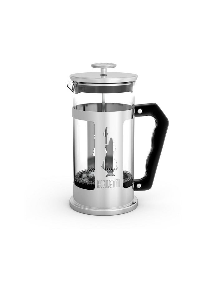 BIALeTTI Bialetti French Press Coffee Maker, 3 Cup, Preziosa Stainless Steel 