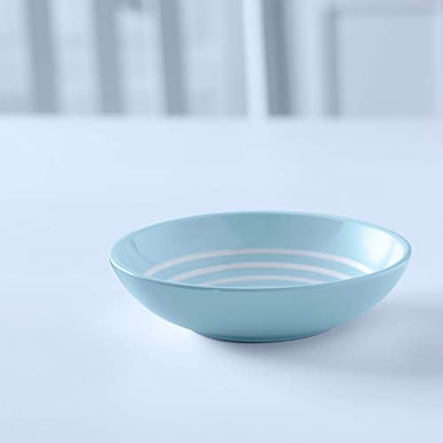 Ellementry Dinnerware Ceramic Cereal Bowl Stripes Blue, 300 ml - Image 2