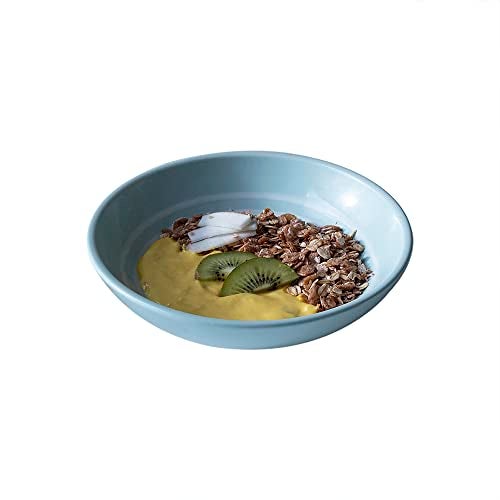 Ellementry Dinnerware Ceramic Cereal Bowl Stripes Blue, 300 ml - Image 4