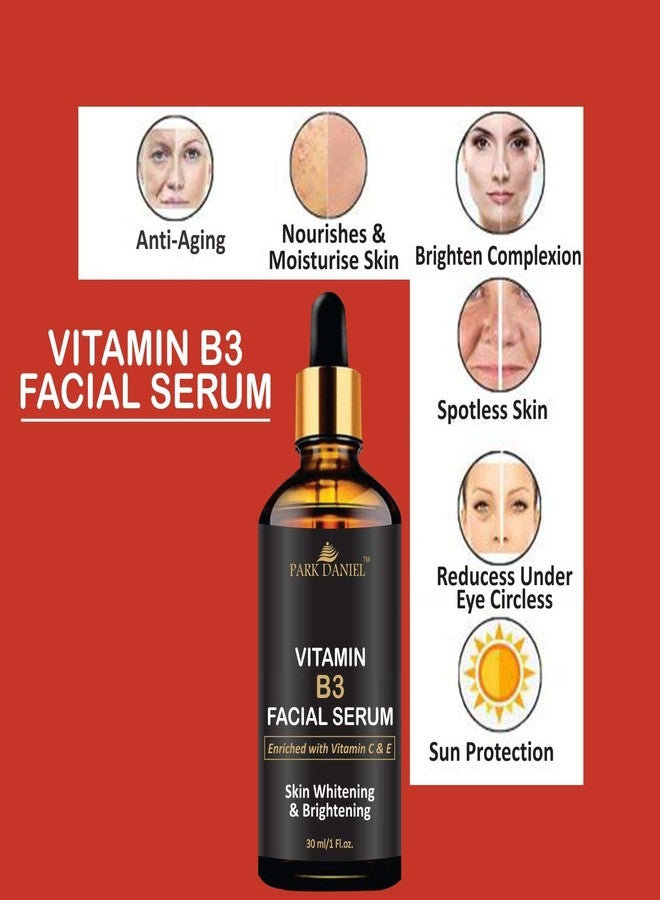 Park Daniel Premium Vitamin B3 Serum- For Skin Glow & AntiAging Combo pack of 2 Bottles of 30 ml(60 ml) - Image 2