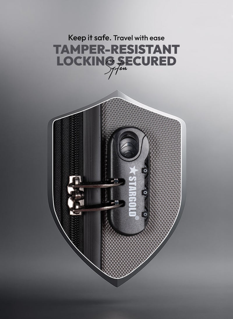 ستارجولد مجموعة حقائب سفر مكونة من 3 قطع من حقائب أمتعة السفر ذات الجانب الصلب من مادة ABS - Image 5