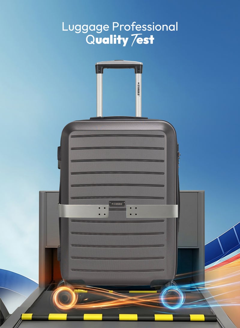 ستارجولد مجموعة حقائب سفر مكونة من 3 قطع من حقائب أمتعة السفر ذات الجانب الصلب من مادة ABS - Image 3