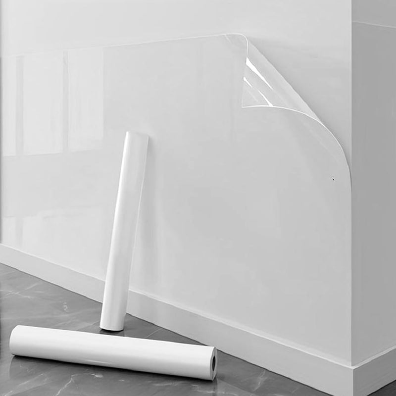 WALLFLY Transparent Wall Protective Film | Kitchen Backsplash Sheet-Oil Proof Wallpaper, Wall Protector for Furnitures, Countertops Splash Guard Clear Removable Wallpaper (Clear Film, 31 x 350 Cm) - Image 2