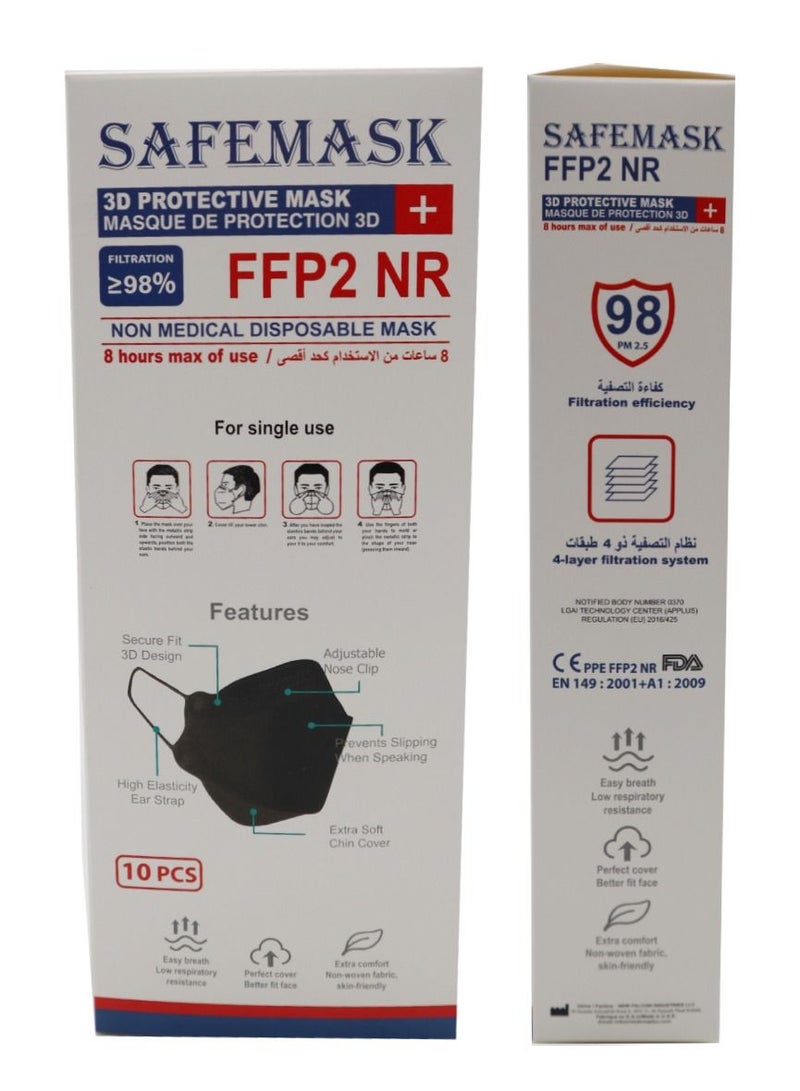 10 Pieces Disposable 3D Protective Face Mask - Image 3