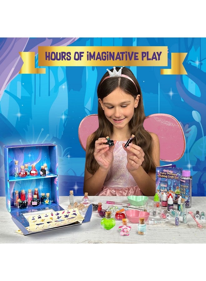 GirlZone Fairy Potions Wishing Craft Set, Kids Potion Making Kit With 50 Pieces To Create Fairy Potion Crafts For Girls 8-12, Fairy Potion Kit, Ideal Thanksgiving Gift For Kids - Image 1