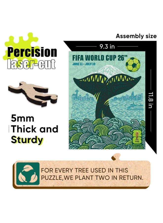 FIFA World Cup لغز خشبي رسمي لكأس العالم 2026 – سياتل | مرخّص للكبار +14 - Image 4
