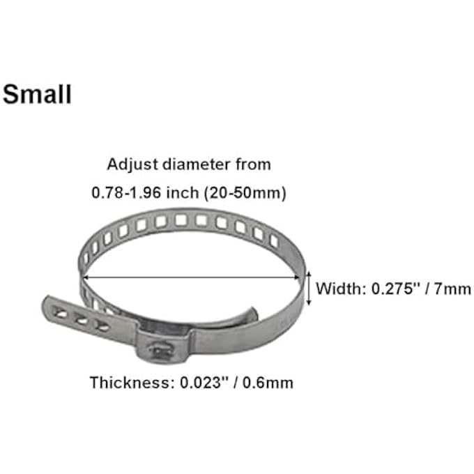 Unity 30Pcs CV Boot Clamps15Pcs Large  15Pcs Small Universal Adjustable Stainless Steel Drive Shaft CV Joint Boot Bands Axle Repair Clamps Kit Hose Clamp Tool for Car Truck SUV - Image 5
