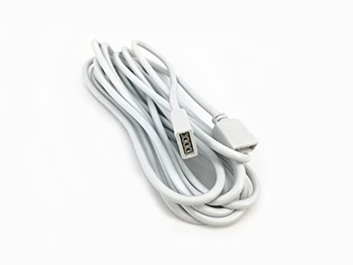 HUALAND 4pcs/Pack White 3m/9.84 ft 4 Pins RGB Extension Cable LED Strip Connector Extension Cable Cord for SMD 5050 3528 2835 RGB LED Light Strip，RGB 4 pin Cable，led Wire Extension - Image 2