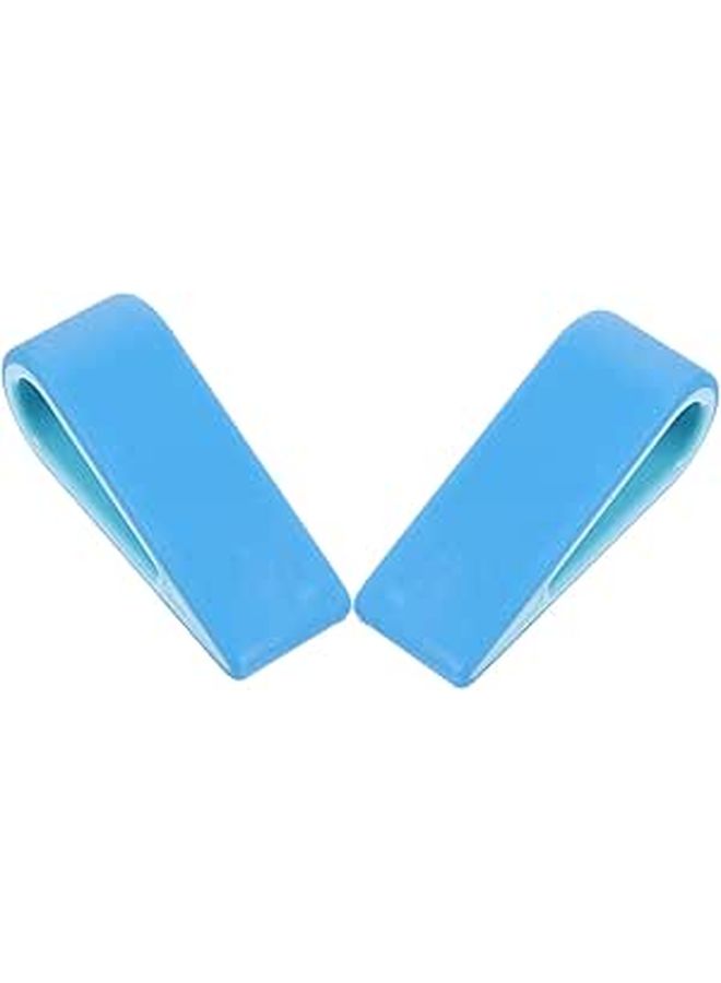 2 Pcs Laptop Stand Mini Heightening Notebook Holder With Cooling Radiator Blue Color For Desk Use Reduces Heat Portable Practical Laptop Support - Image 1