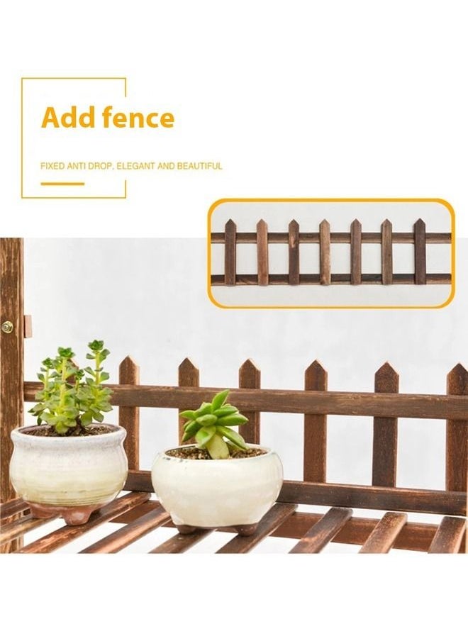 fashionhome - Multi-Layer Balcony Storage Shelf With Wheels 106 x 25 x 95 cm - Image 1