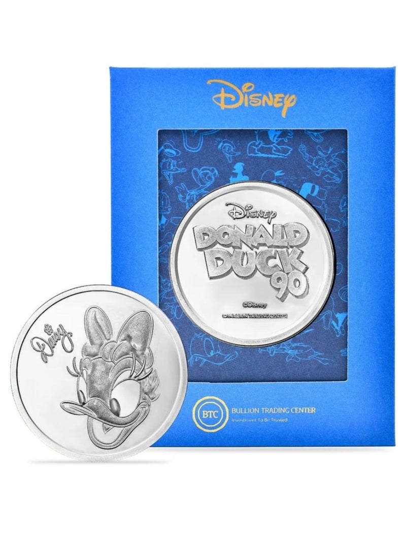 BTC KHUSHBOO JEWELS BTC 50G DISNEY SILVER COIN-DAISY DUCK - Image 1