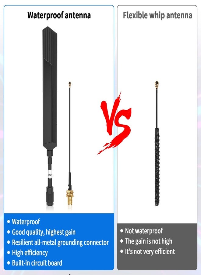 Meshnology Waterproof Meshtastic 915MHz LoRa Antenna 10dBi Gain Long Range Outdoor Antenna 20cm Omni SMA Male for ESP32 LoRa V3 RAK Development Board 915MHz Antenna with 10cm Extension Cable Two Black - Image 5