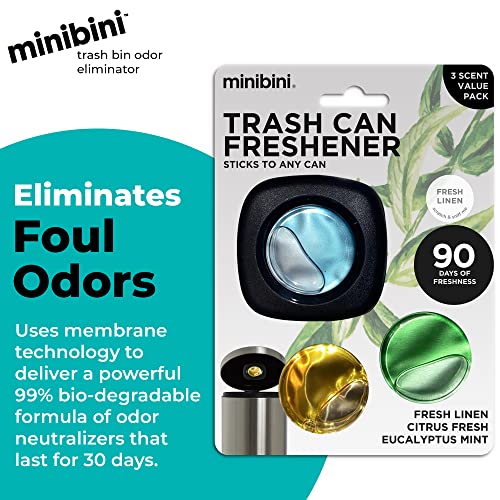 Flint Minibini Trash Can Deodorizer and Odor Eliminator, Garbage Can Air Freshener and Odor Control Up to 90 Days, Device Plus Refill - Image 2