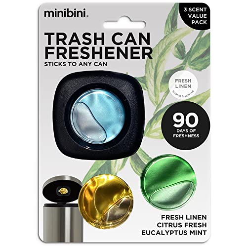 Flint Minibini Trash Can Deodorizer and Odor Eliminator, Garbage Can Air Freshener and Odor Control Up to 90 Days, Device Plus Refill - Image 1