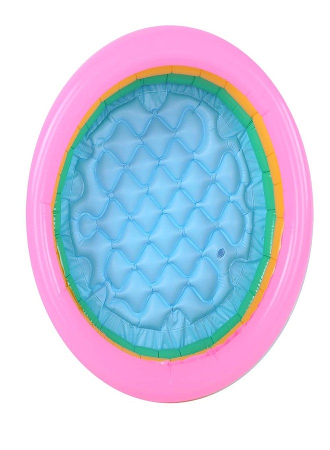Entatial Inflatable Kiddie Pool, Swimming Pool for Kids, PVC Inflatable Swimming Pool with 3PCS Colorful Inflatable Floor Kiddie Pool Inflatable Pool for Children, Infants and Baby Boy(Small) - Image 1