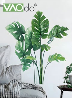 VAOdo 3D Printed Wall Sticker Tropical Plants Fresh Home Decoration Detachable Pvc Wall Art Decoration Manual Diy Wall Sticker  - Image 1