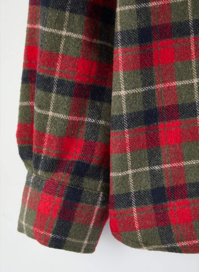 trendyol Regular Fit Lumberjack Flannel Men's Plus Size Shirt - Image 4