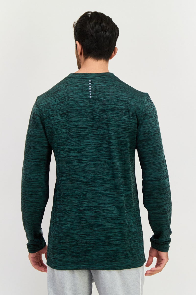 RBX تي شيرت تدريب طويل الأكمام للرجال، رياضي، أخضر - Image 4