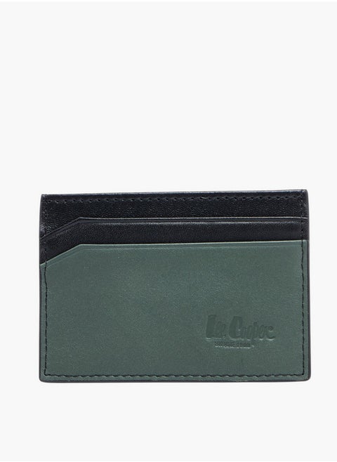 Logo Embossed Card Holder with Open Top