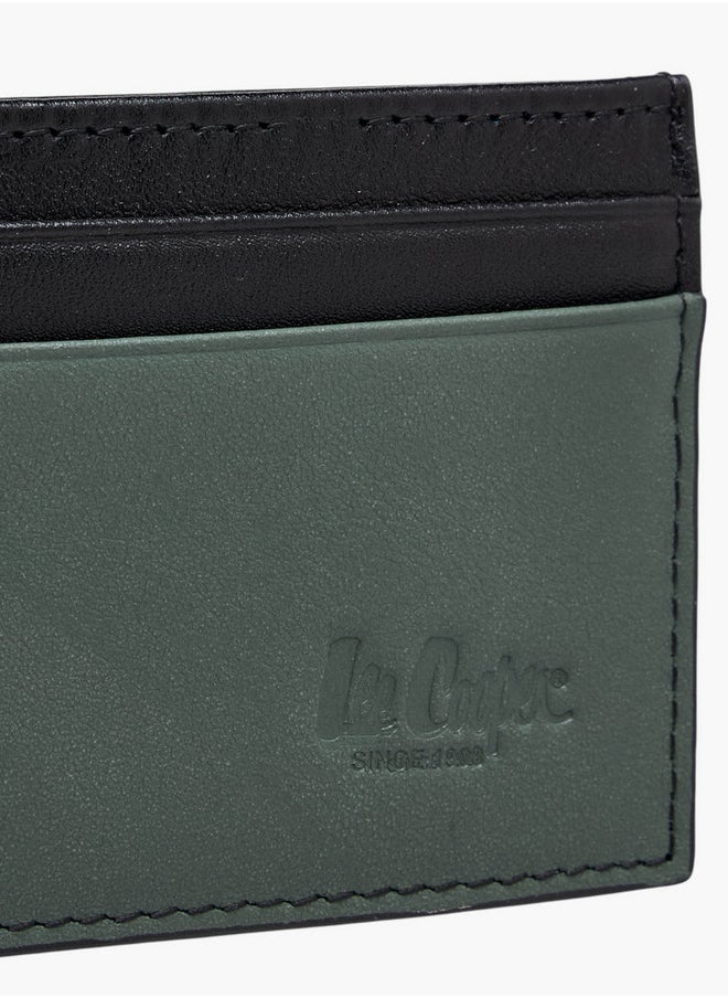 Lee Cooper Logo Embossed Card Holder with Open Top  - Image 3