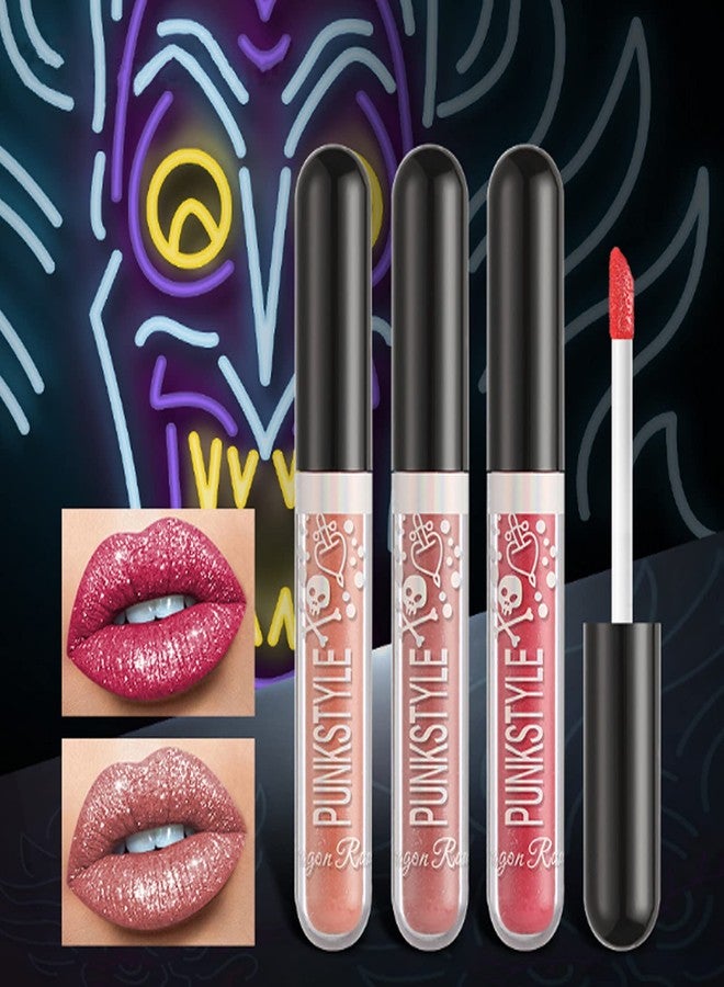 Petansy 12 Pcs Matte Liquid Lipstick Set Lip Makeup, Glitter Diamond Shining Lip gloss 24 Hour Long Lasting Waterproof Halloween Makeup Lipsticks Gift Set for Women - Image 2