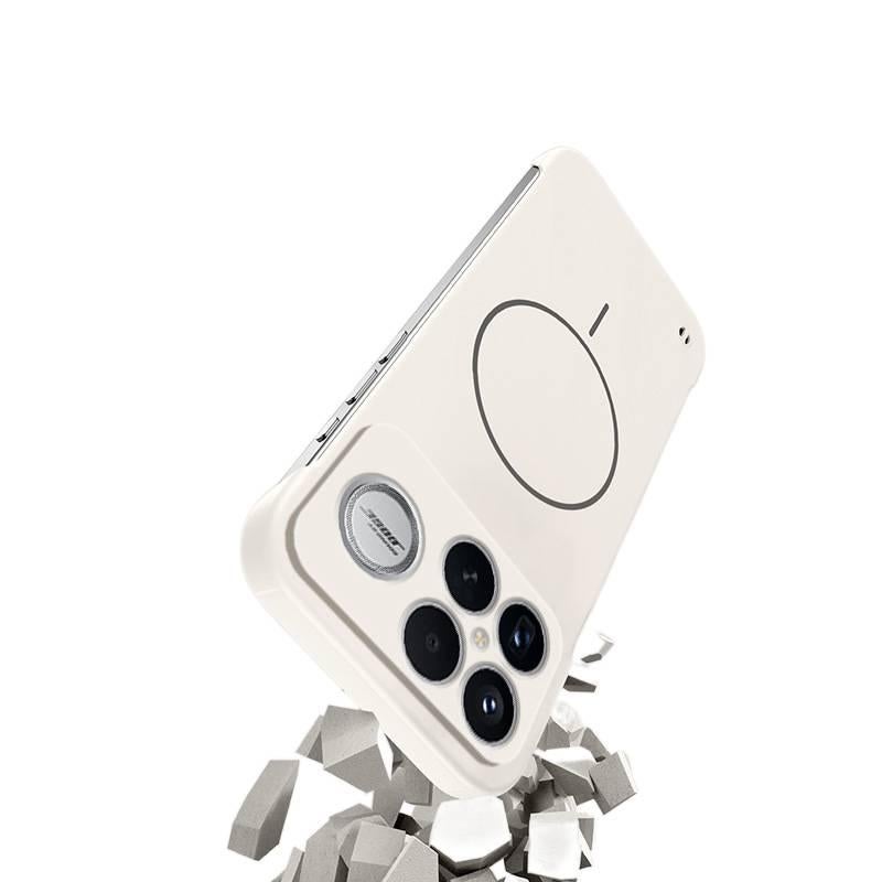 LS غطاء MagSafe بTPU لـ Redmi Note 14 Pro مع مغناطيس قوي وتصميم بدون إطار مع ملمس ناعم مع تشطيب غير لامع باللون أسود مغناطيسي من مادة TPU باللون الأسود باللون الأحمر - Image 5