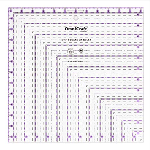 Omnigrid OmniCraft 12-1/2" Square-Up Quilting Ruler by Omnigrid - Image 1