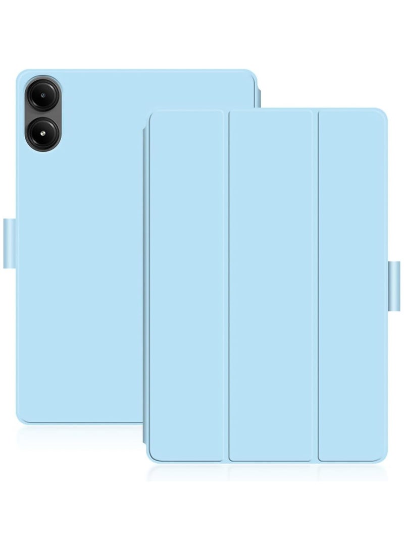 عام شاومي بوكو الوسادة 12.1 بوصة 2024 حالة ، ثلاثي أضعاف حامل غطاء ذكي السيارات ويك مع حامل القلم الرصاص لينة تي بي يو الظهر ل مي بوكو الوسادة 12.1" - Image 3