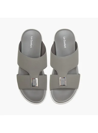 Le Confort Men Metal Accent Slip-On Comfort Sandals