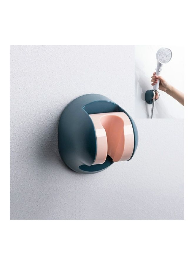 NIBEMINENT 2-Piece Simple Bathroom Shower Bracket Set Blue/Pink - Image 1