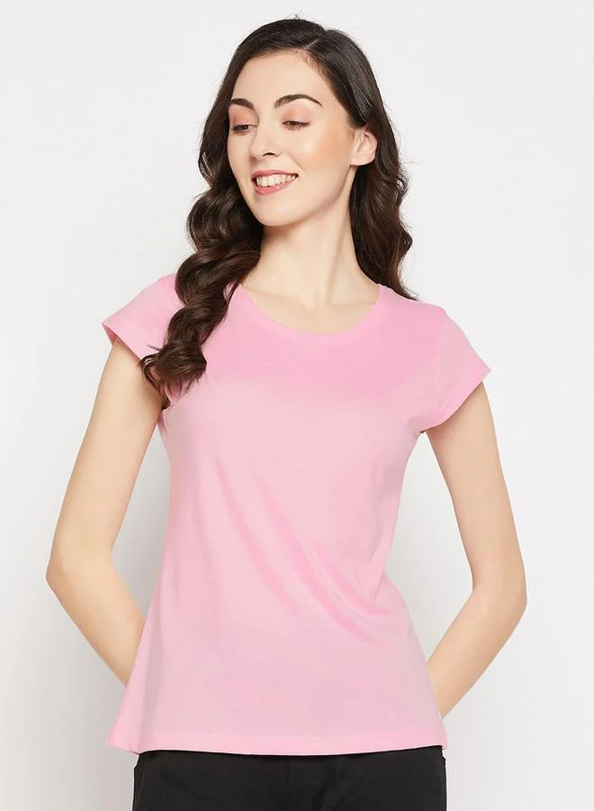 Clovia Clovia Regular Fit Basic Cotton T-Shirt