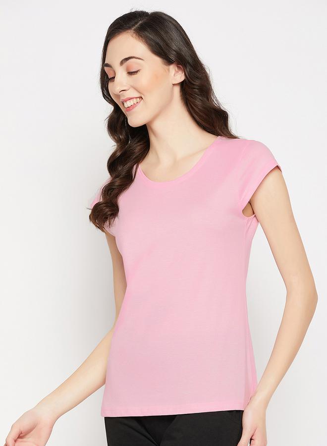 Clovia Regular Fit Basic Cotton T-Shirt - Image 3
