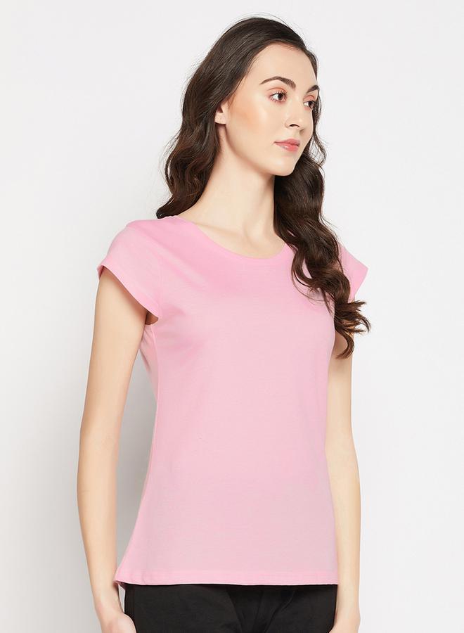 Clovia Regular Fit Basic Cotton T-Shirt - Image 4