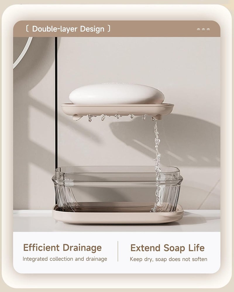 Doter Travel Soap Case, Leakproof Soap Container with Lid, Portable Bar Soap Holder for Traveling, Transparently Soap Dishes for Bathroom, Shower, Gym, School, Camping, Vacation, Outdoor - Image 3