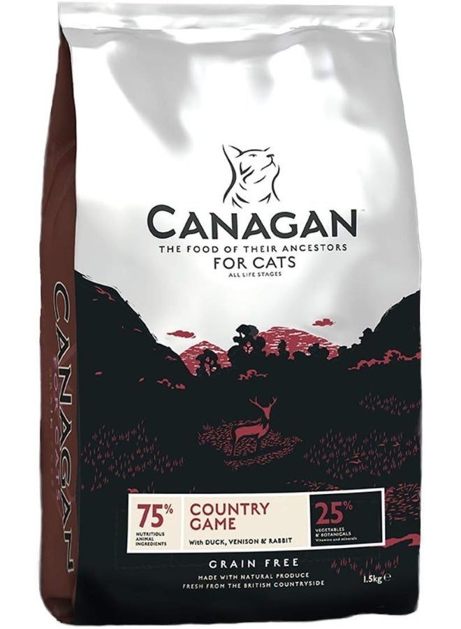 Canagan Country Game for Cats Dry Food 4KG - Image 1