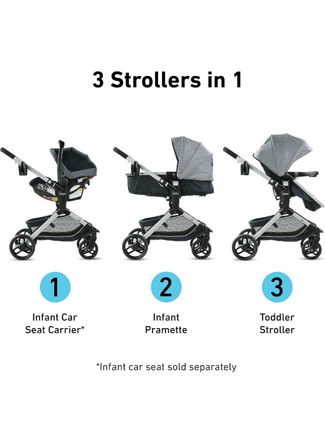 GRACO عربة أطفال غراكو مودز نيست مع مقعد قابل للتعديل في الارتفاع وقابل للعكس، نيكو - Image 3