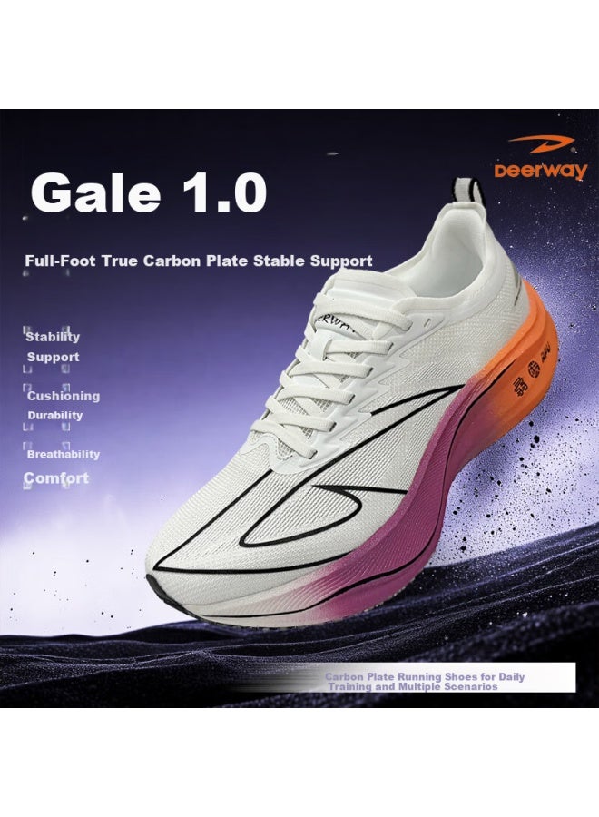 Deerway Gale 1.0 Full Carbon Plate Men's Running Shoes Women's Durable Shock Absorption Autumn Winter Racing Hiking Marathon Fitness Test - Image 1