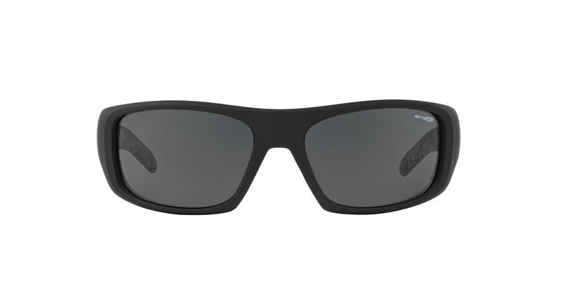 Arnette Men's AN4182 Hot Shot Wrap Sunglasses, Fuzzy Black/Grey, 62 mm - Image 1