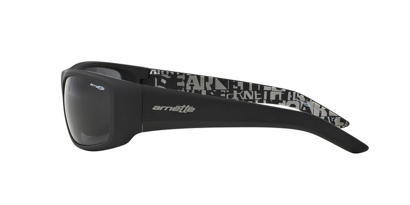 Arnette Men's AN4182 Hot Shot Wrap Sunglasses, Fuzzy Black/Grey, 62 mm - Image 4