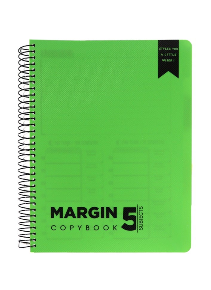 Generic - A4 Wire Sketch Plastic Cover Margin (5 Items)5 SUB(200 Sheets) - Image 1