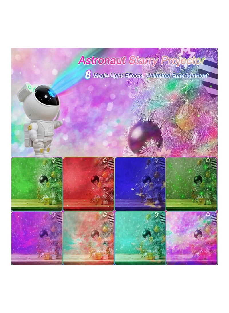 ايه دبليو اتش  جهاز عرض "Space Buddy" من AWH CLOSUNT، جهاز عرض ضوئي بتصميم رائد فضاء، أضواء ليلية لمجرة النجوم والسدم، مزود بمؤقت وجهاز تحكم عن بُعد؛ مثالي لتزيين غرف نوم الأطفال وغرف الألعاب، ومناسب لموسم عيد الميلاد، يُعد هدية رائعة للأطفال. - Image 3