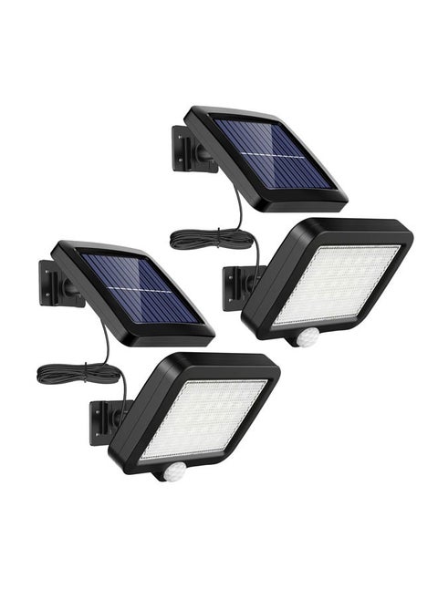 Solar Lights Outdoor LED with Lights Reflector Motion Sensor Wall Lights,IP65 Waterproof Solar Powered for Garden Patio Yard (2Pack)