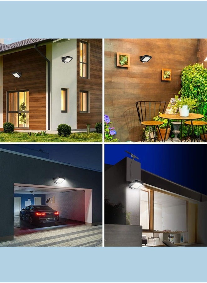 Solar Lights Outdoor LED with Lights Reflector Motion Sensor Wall Lights,IP65 Waterproof Solar Powered for Garden Patio Yard (2Pack)