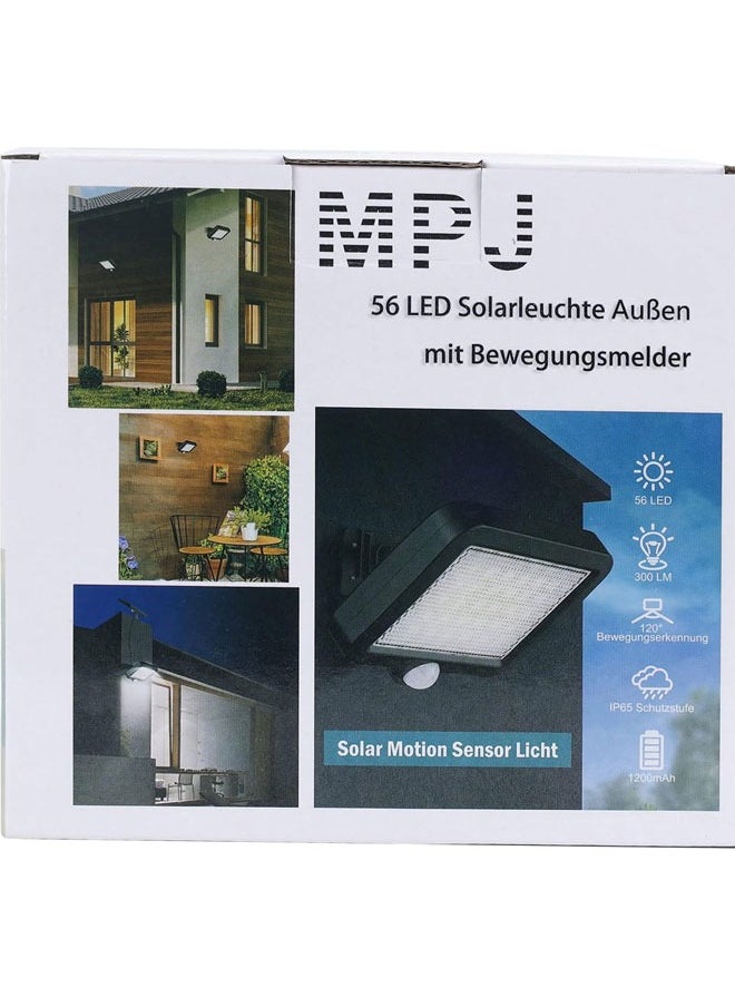 Solar Lights Outdoor LED with Lights Reflector Motion Sensor Wall Lights,IP65 Waterproof Solar Powered for Garden Patio Yard (2Pack)