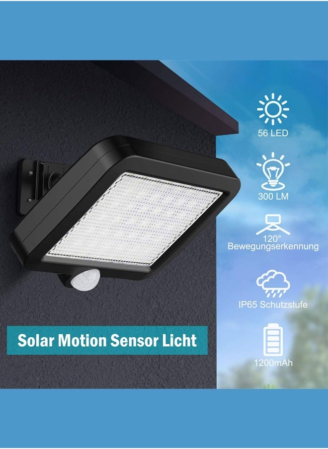 Solar Lights Outdoor LED with Lights Reflector Motion Sensor Wall Lights,IP65 Waterproof Solar Powered for Garden Patio Yard (2Pack)